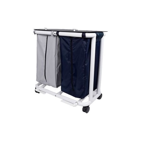 Mor-Medical International Mor Medical International Deluxe New Era Patented Double Hamper, Large, Black/White DNE-LG-D-FP